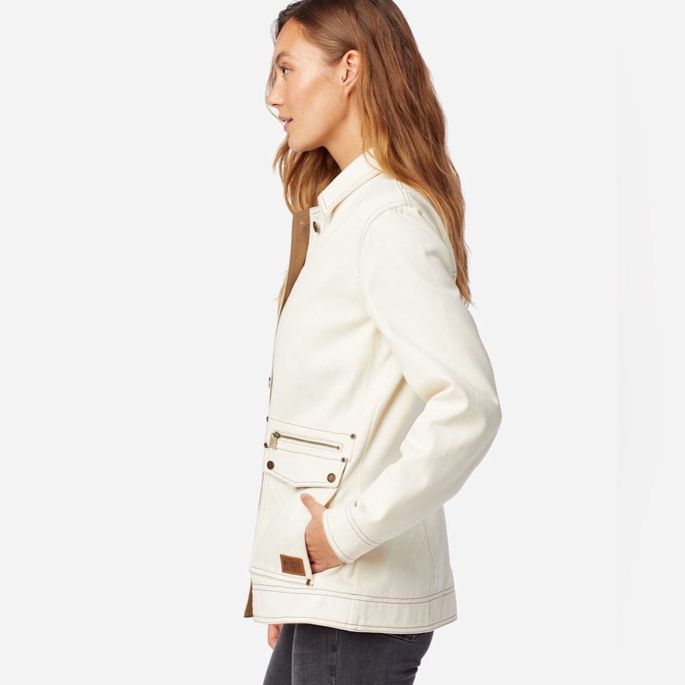 Pendleton Ramble Creek Canvas Barn Jacket Coat, Bone, Size XS - Picture 3 of 10